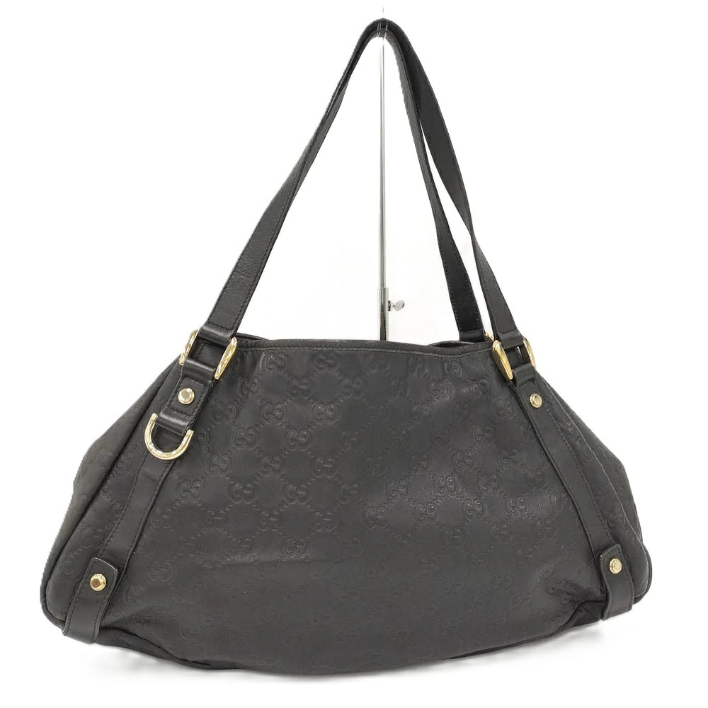 Gucci Abbey Handbag Guccissima Leather Black